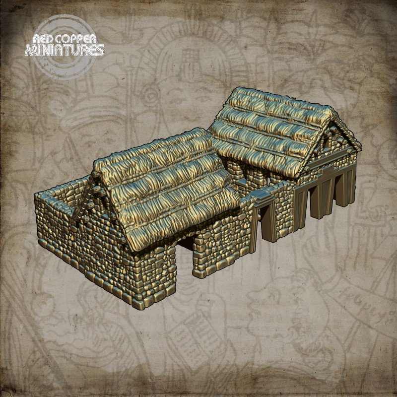 Inca village - Render