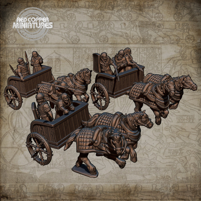 Carros pesados del Imperio Hitita - Render