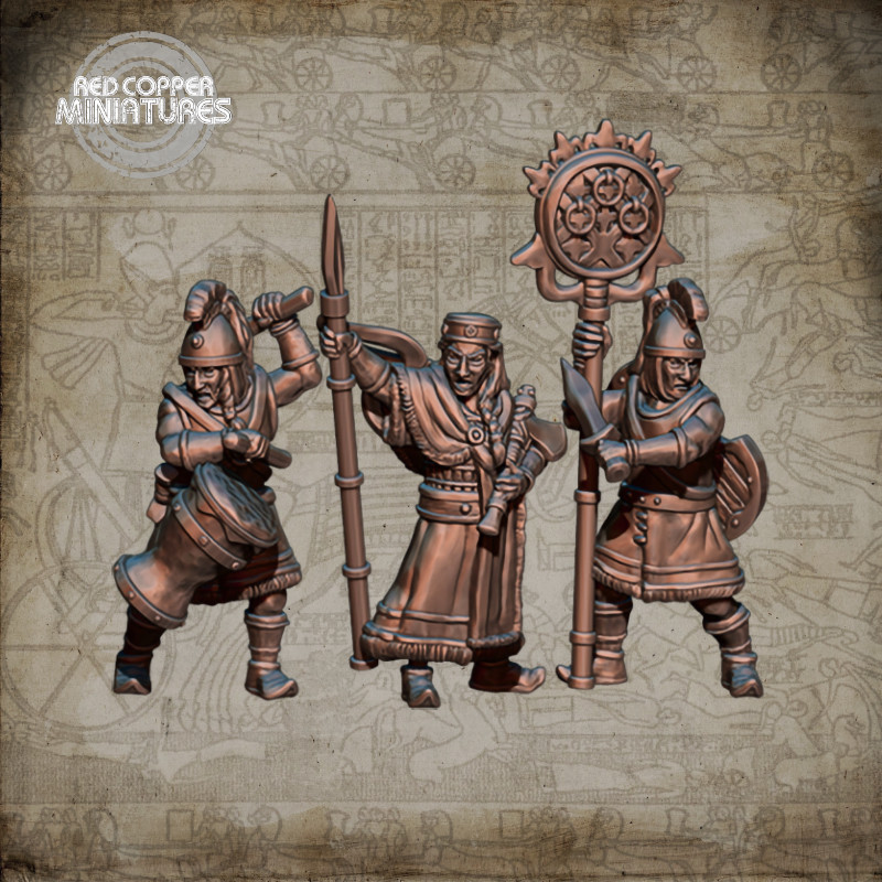 Grupo de mando del Imperio Hitita - Render