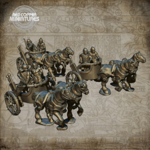 Carros ligeros del Imperio Nuevo de Egipto - Render