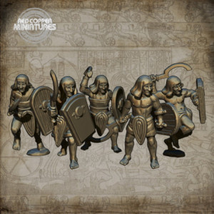 Guerreros del Imperio Nuevo de Egipto - Render