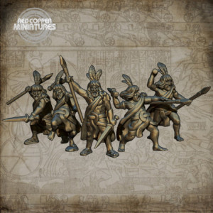 Guerreros libios Espaderos del Imperio Nuevo de Egipto - Render