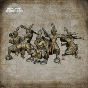 Honderos nubios del Imperio Nuevo de Egipto - Render