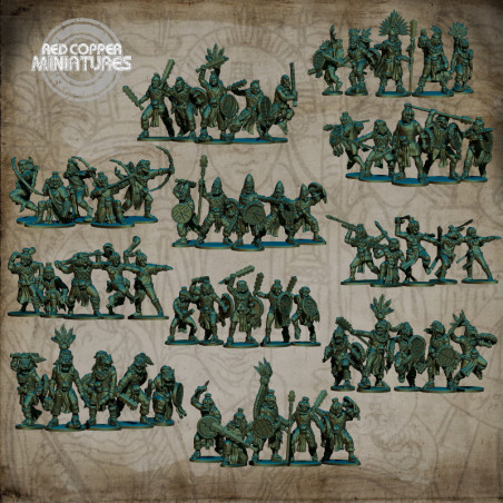 Pack de ejército azteca para DBA - Renders