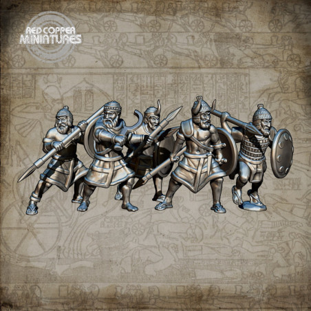 Lanceros de los pueblos del mar - Render