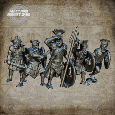 Guerreros de los pueblos del mar - Render
