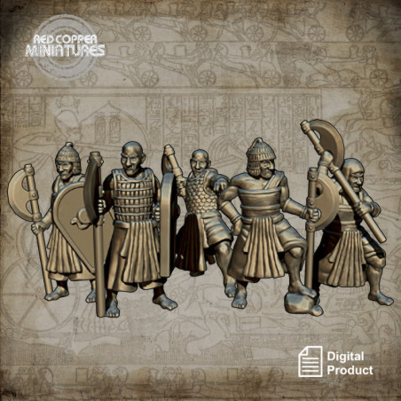 New Kingdom of Egypt royal guard - Render