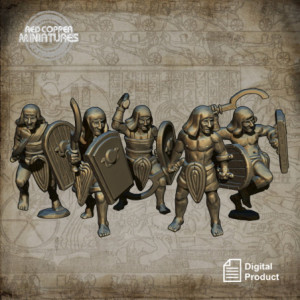 Guerreros del Imperio Nuevo de Egipto - Render