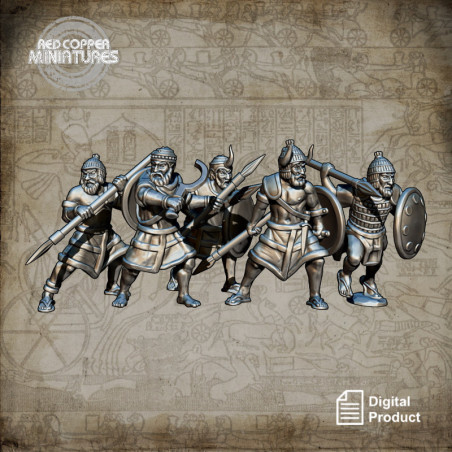Lanceros de los pueblos del mar - Render