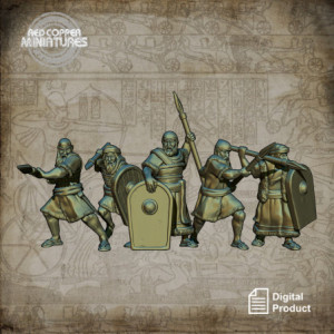 Lanceros de los hebreos tempranos - Render