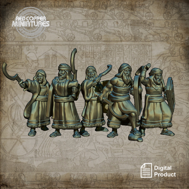 Guerreros de los hebreos tempranos - Render