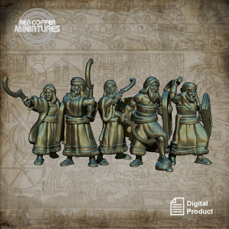 Guerreros de los hebreos tempranos - Render