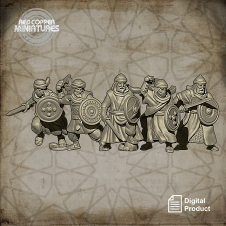 Guerreros árabes tempranos - Render
