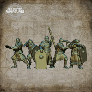 Lanceros de los hebreos tempranos - Render