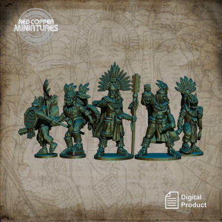 Comandantes aztecas - Render