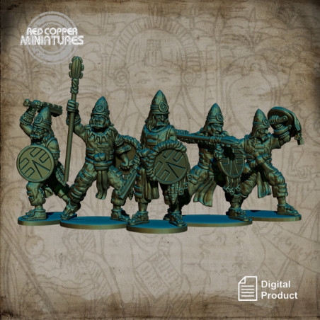 Guerreros cuextecatl aztecas - Render