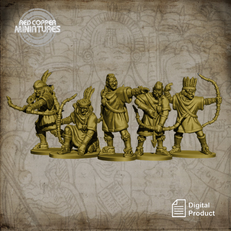 Tarascan bowmen - Render