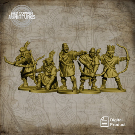 Tarascan bowmen - Render