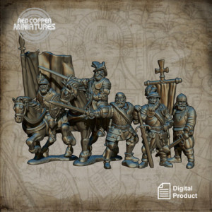 Comandantes de los conquistadores españoles - Render