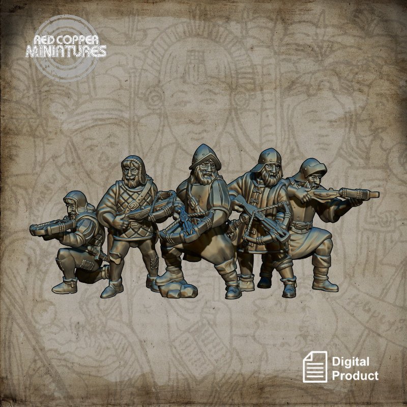 Ballesteros de los conquistadores españoles - Render