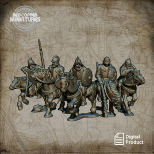 Caballería de los conquistadores españoles - Render