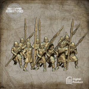Lanceros incas - Render