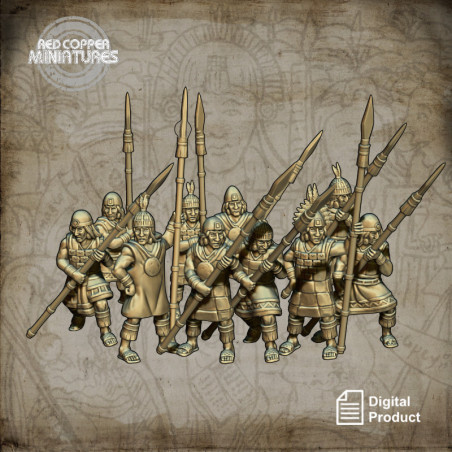Lanceros incas - Render