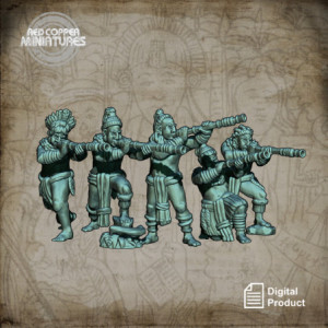 Hostigadores mayas - Render