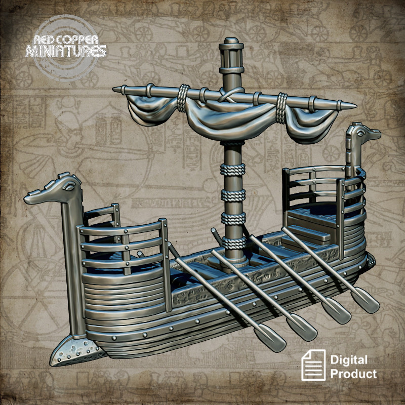 Barco de la edad de bronce - Render