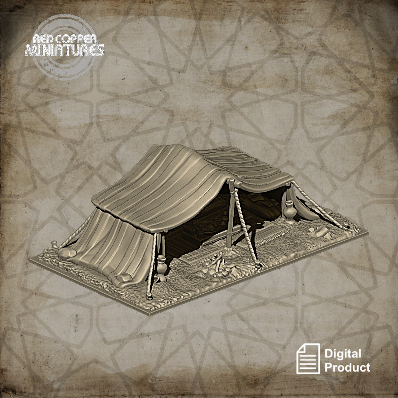 Jaima o campamento árabe - Render