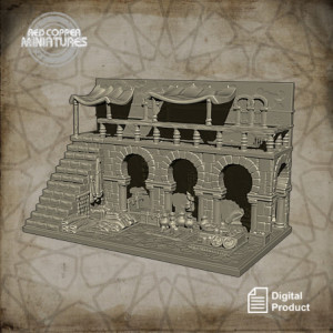 Zoco o bazar árabe - Render