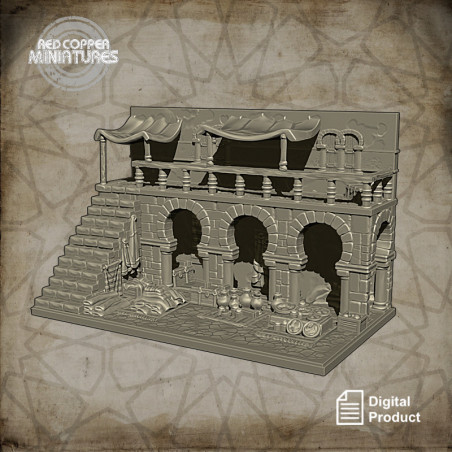 Zoco o bazar árabe - Render