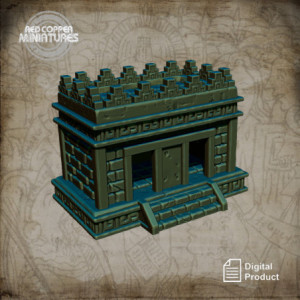 Edificio administrativo mesoamericano - Render