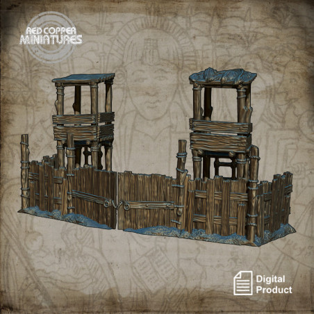 Colonial fort - Render