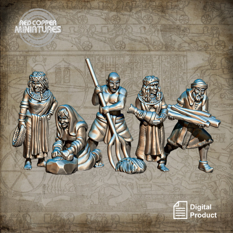 Ancient near east civilians - Render