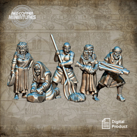 Ancient near east civilians - Render