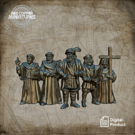 Gobernadores y misioneros coloniales - Render