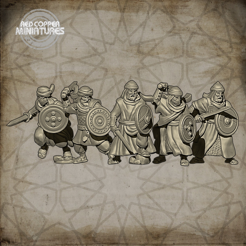 Guerreros árabes tempranos - Render