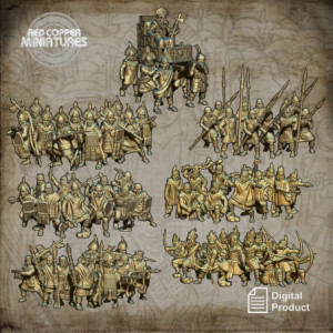 Pack de archivos STL de tropas del Imperio inca- Render