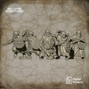 Early Arab warriors - Render