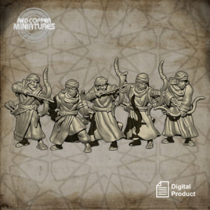 Early Arab bowmen - Render