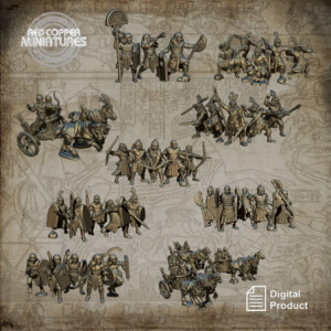 Pack de archivos STL de tropas del Imperio Nuevo de Egipto - Render