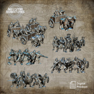 Pack de archivos STL de tropas de los pueblos del mar - Render