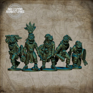 Guerreros jaguar aztecas - Render