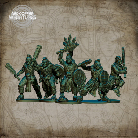 Aztec shorn ones warriors - Render