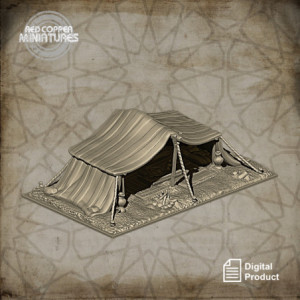 Jaima o campamento árabe - Render