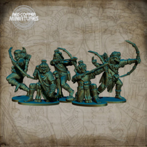 Arqueros aztecas - Render