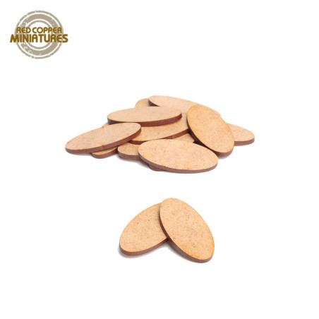 Peanas ovaladas de MDF