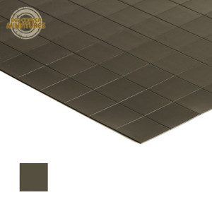 Lamina metálica adhesiva de 0.75mm precortada en cuadrados