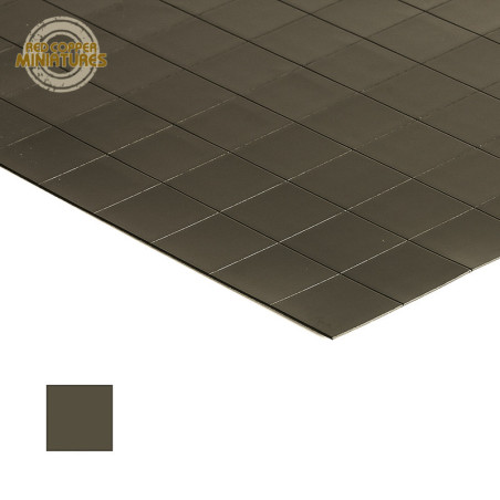 Lamina metálica adhesiva de 0.75mm precortada en cuadrados